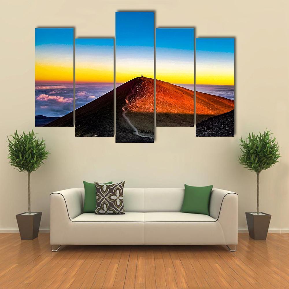 Mauna Kea Hawaii Canvas Wall Art-5 Pop-Gallery Wrap-47" x 32"-Tiaracle