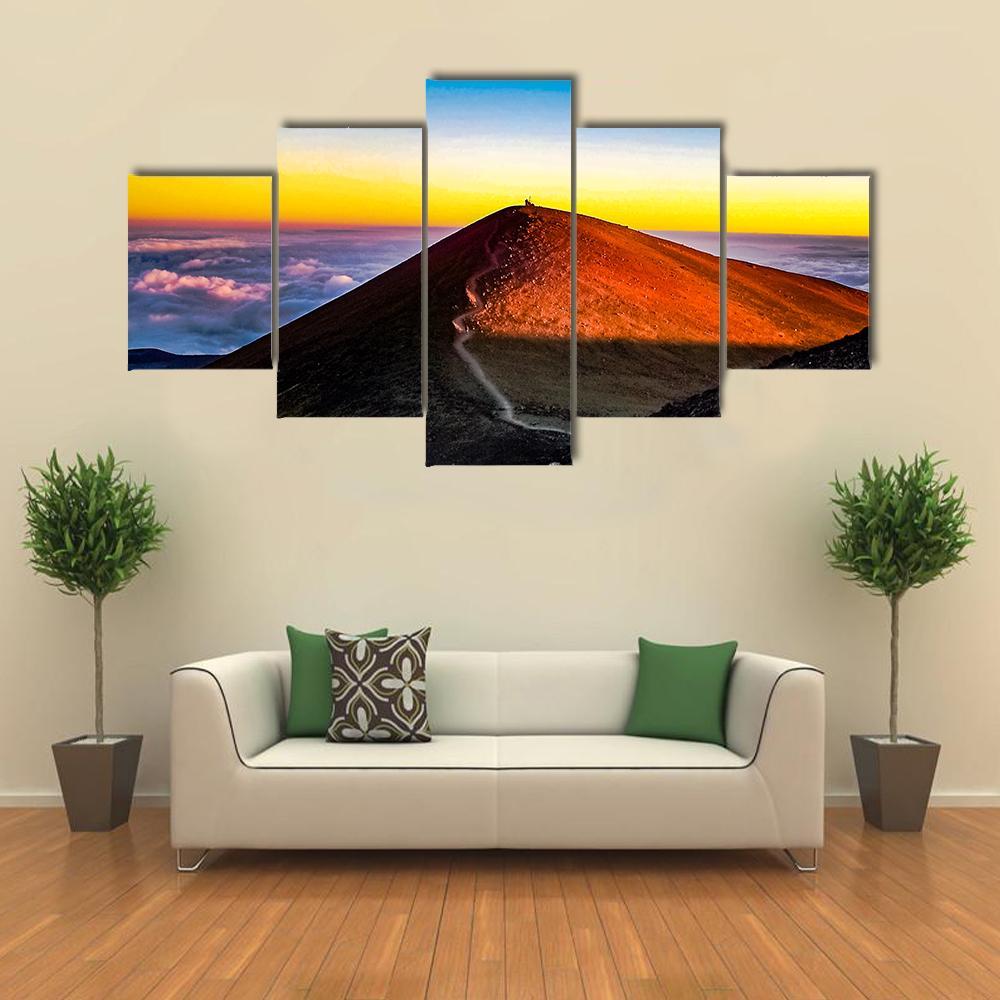 Mauna Kea Hawaii Canvas Wall Art-5 Star-Gallery Wrap-62" x 32"-Tiaracle