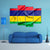 Waving Mauritius Flag Canvas Wall Art-1 Piece-Gallery Wrap-48" x 32"-Tiaracle