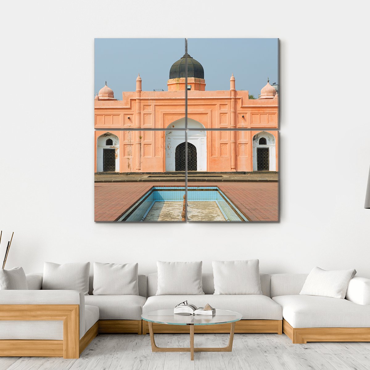 Tomb Of Pari Bibi Canvas Wall Art-4 Square-Gallery Wrap-17" x 17"-Tiaracle