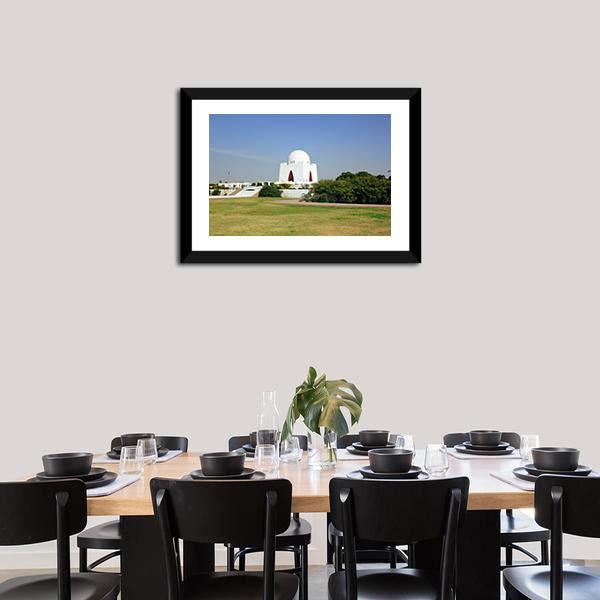 Mazar-E-Quaid Pakistan Canvas Wall Art-5 Horizontal-Gallery Wrap-22" x 12"-Tiaracle