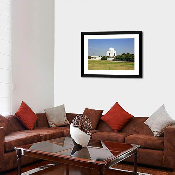 Mazar-E-Quaid Pakistan Canvas Wall Art-5 Horizontal-Gallery Wrap-22" x 12"-Tiaracle