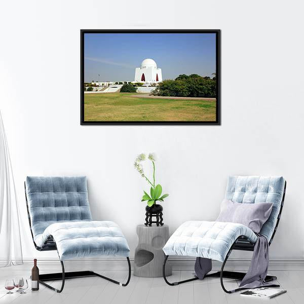 Mazar-E-Quaid Pakistan Panoramic Canvas Wall Art-1 Piece-36" x 12"-Tiaracle