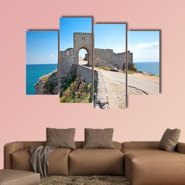 Old Gate Of Medieval Fortress Canvas Wall Art-4 Pop-Gallery Wrap-50" x 32"-Tiaracle