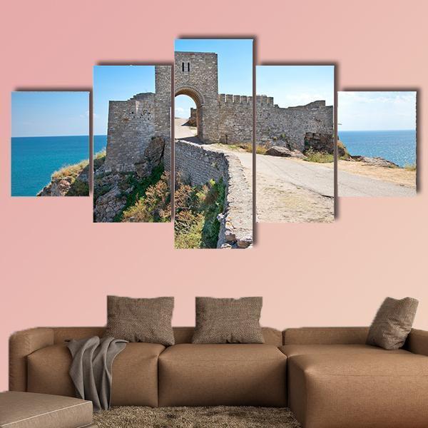 Old Gate Of Medieval Fortress Canvas Wall Art-3 Horizontal-Gallery Wrap-37" x 24"-Tiaracle