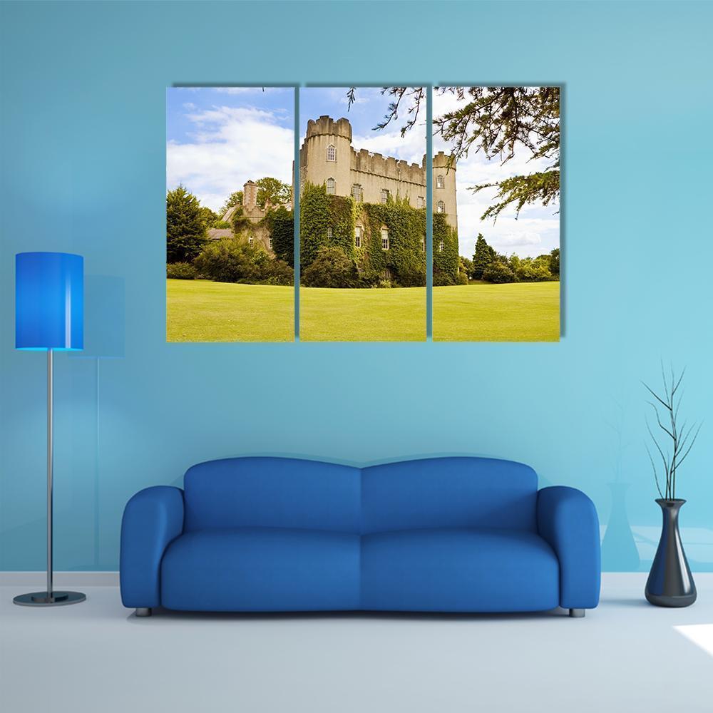 Medieval Irish Castle Canvas Wall Art-3 Horizontal-Gallery Wrap-37" x 24"-Tiaracle