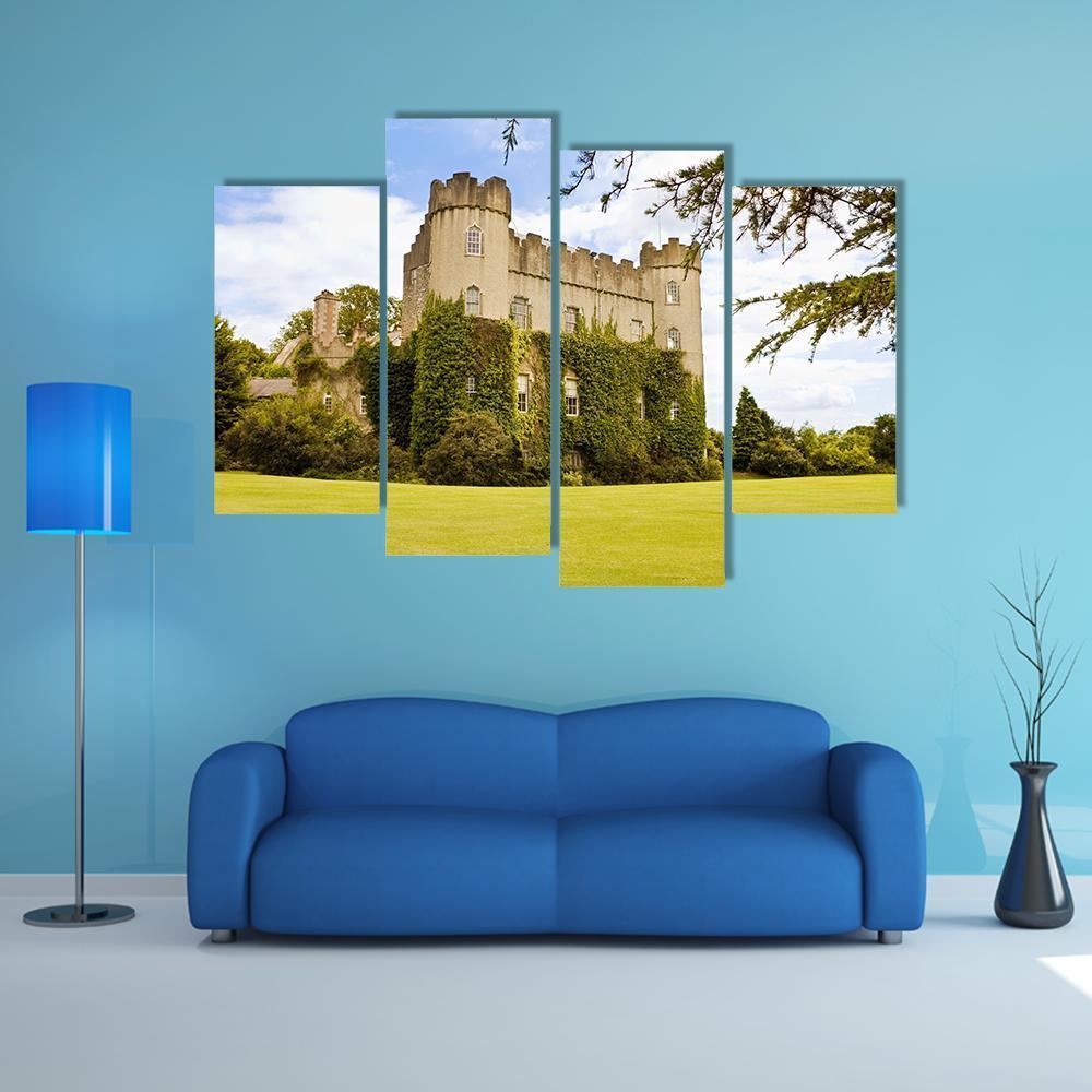Medieval Irish Castle Canvas Wall Art-4 Pop-Gallery Wrap-50" x 32"-Tiaracle