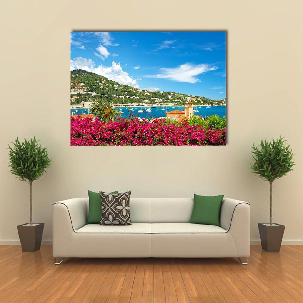 Beautiful Mediterranean Landscape Canvas Wall Art-1 Piece-Gallery Wrap-48" x 32"-Tiaracle