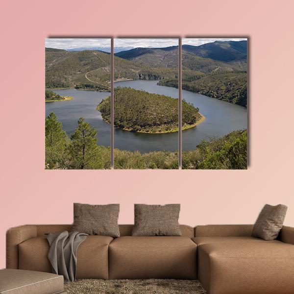 Meandro Del Melero Spain Canvas Wall Art-3 Horizontal-Gallery Wrap-37" x 24"-Tiaracle