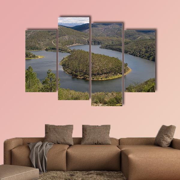 Meandro Del Melero Spain Canvas Wall Art-4 Pop-Gallery Wrap-50" x 32"-Tiaracle