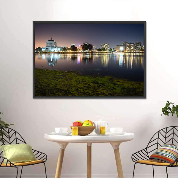 Merritt Lake Canvas Wall Art-3 Horizontal-Gallery Wrap-25" x 16"-Tiaracle