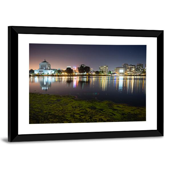 Merritt Lake Canvas Wall Art-3 Horizontal-Gallery Wrap-25" x 16"-Tiaracle