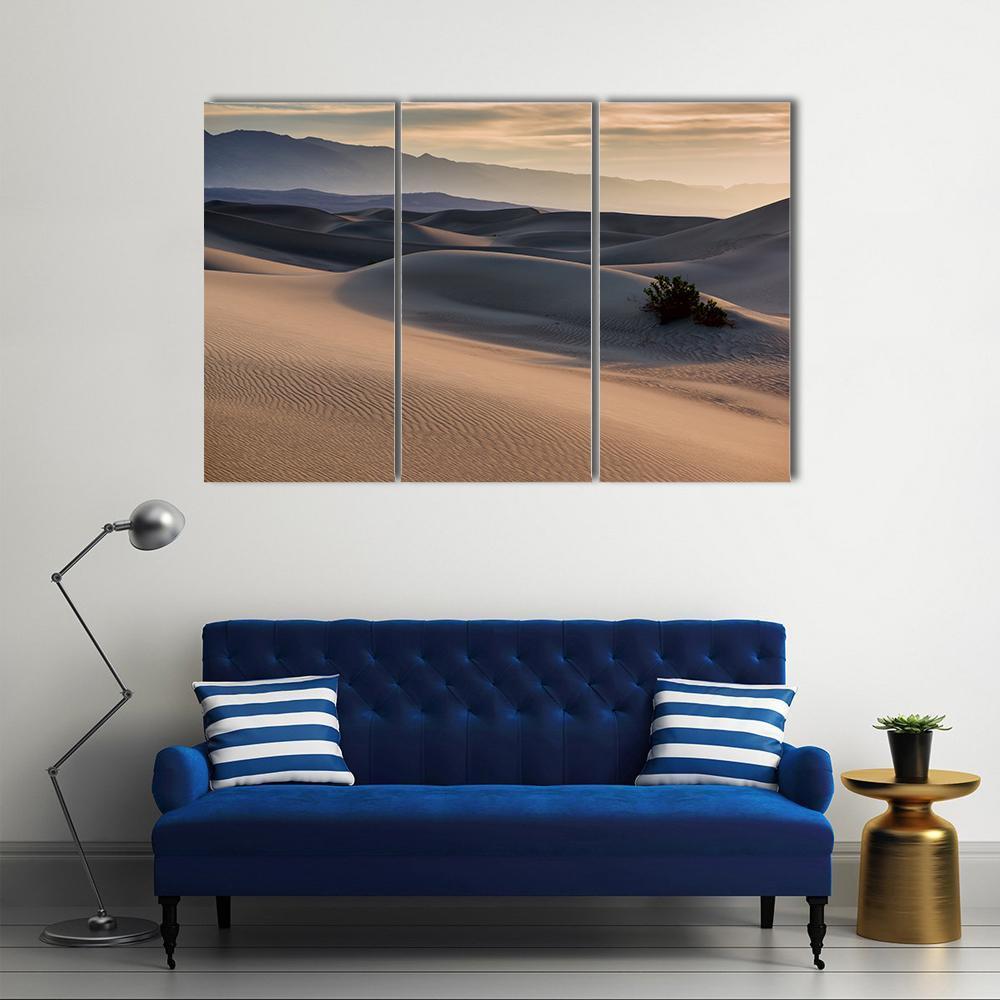 Mesquite Flat Sand Dunes Canvas Wall Art-3 Horizontal-Gallery Wrap-37" x 24"-Tiaracle
