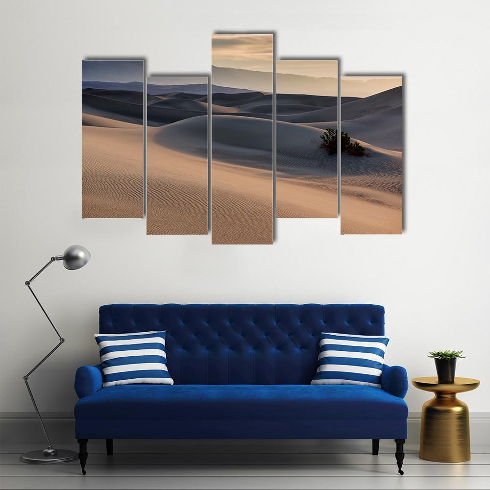 Mesquite Flat Sand Dunes Canvas Wall Art-5 Pop-Gallery Wrap-47" x 32"-Tiaracle