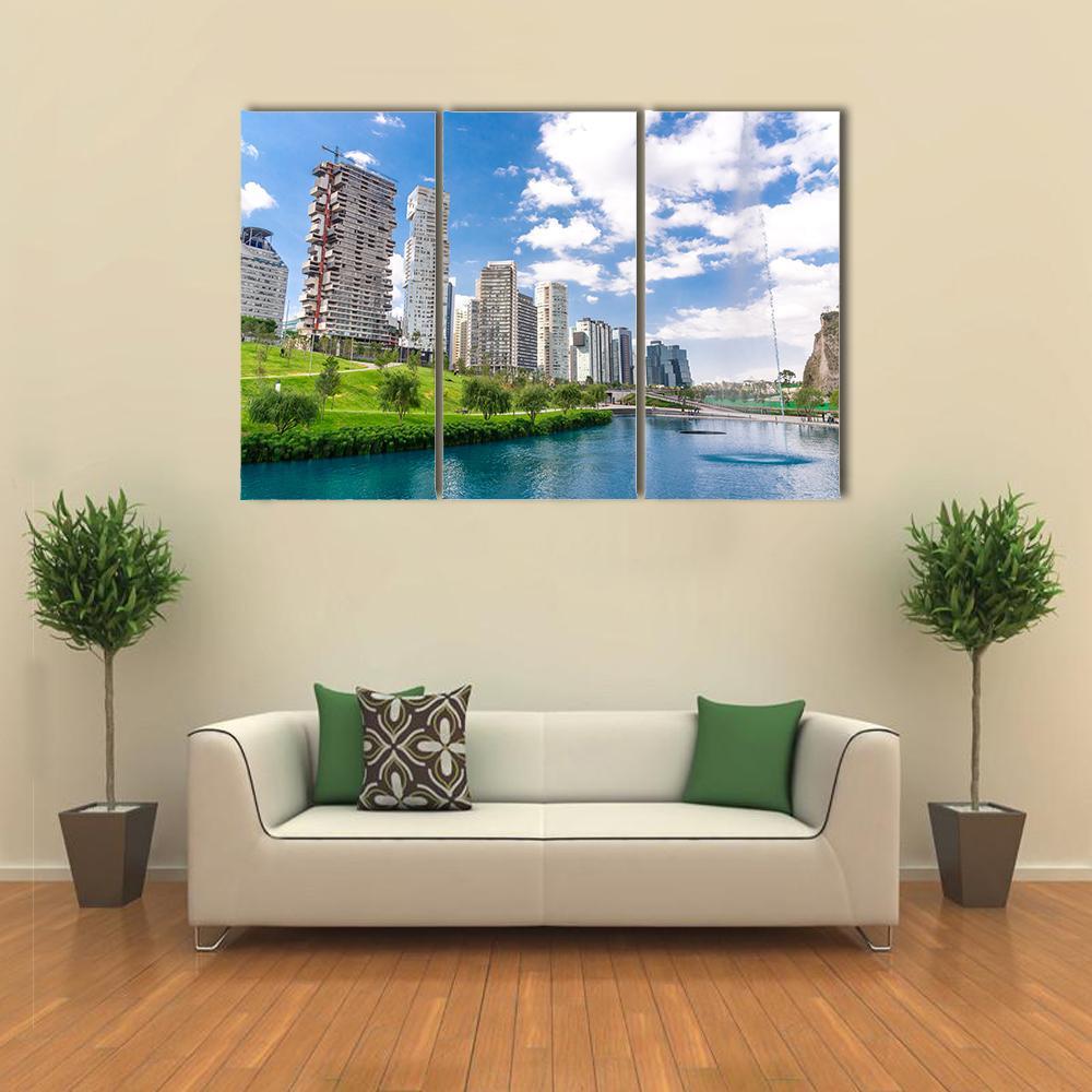 La Mexicana Park Canvas Wall Art-3 Horizontal-Gallery Wrap-37" x 24"-Tiaracle