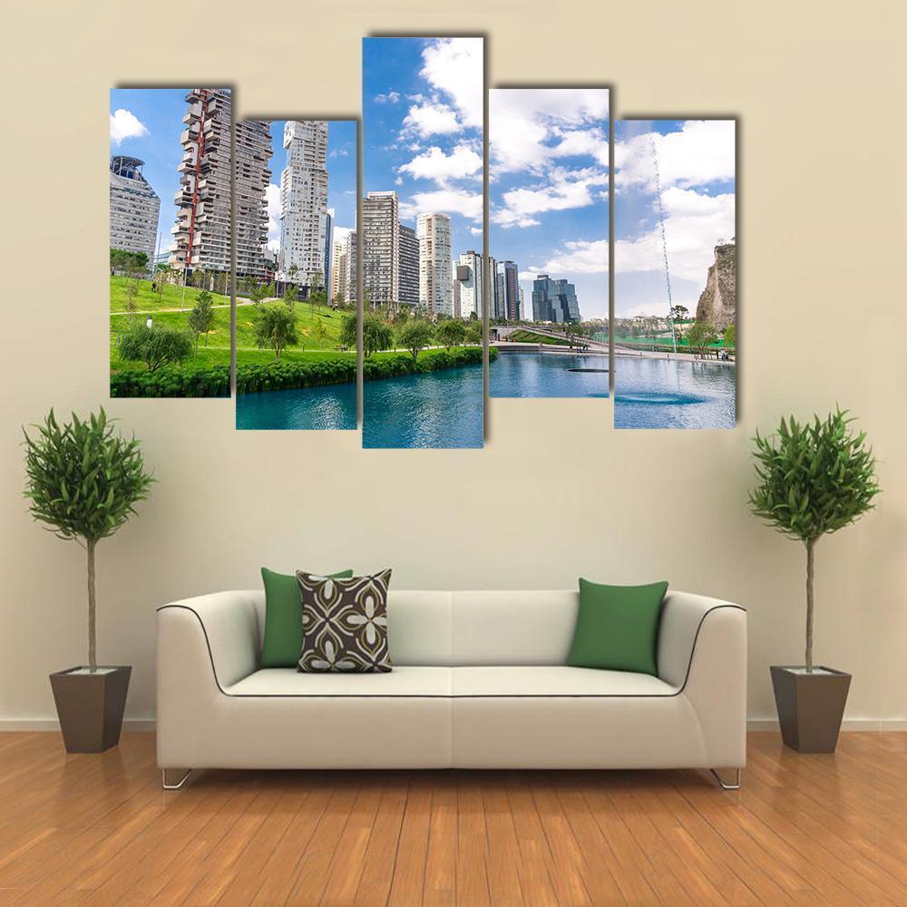 La Mexicana Park Canvas Wall Art-5 Pop-Gallery Wrap-47" x 32"-Tiaracle