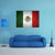 Mexico Flag On Brick Wall Canvas Wall Art-1 Piece-Gallery Wrap-48" x 32"-Tiaracle