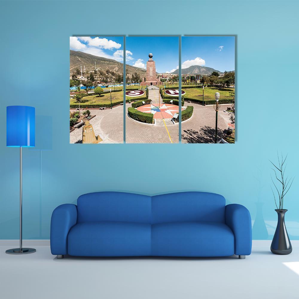 Middle Of The World Museum Canvas Wall Art-3 Horizontal-Gallery Wrap-37" x 24"-Tiaracle