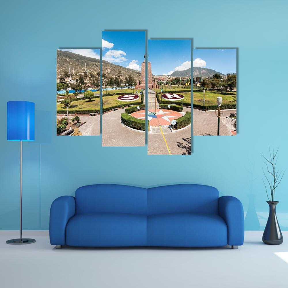 Middle Of The World Museum Canvas Wall Art-4 Pop-Gallery Wrap-50" x 32"-Tiaracle