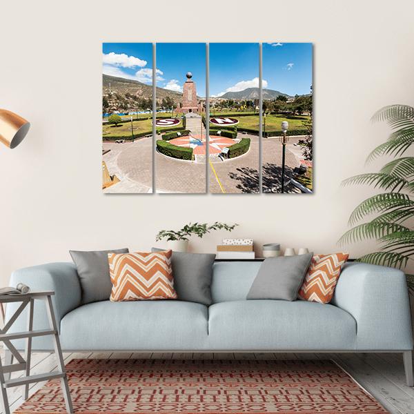 Middle Of The World Museum Canvas Wall Art-4 Horizontal-Gallery Wrap-34" x 24"-Tiaracle