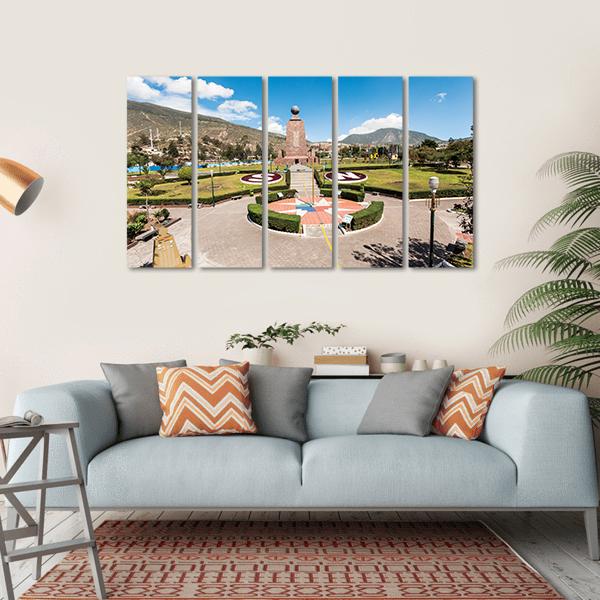 Middle Of The World Museum Canvas Wall Art-5 Horizontal-Gallery Wrap-22" x 12"-Tiaracle