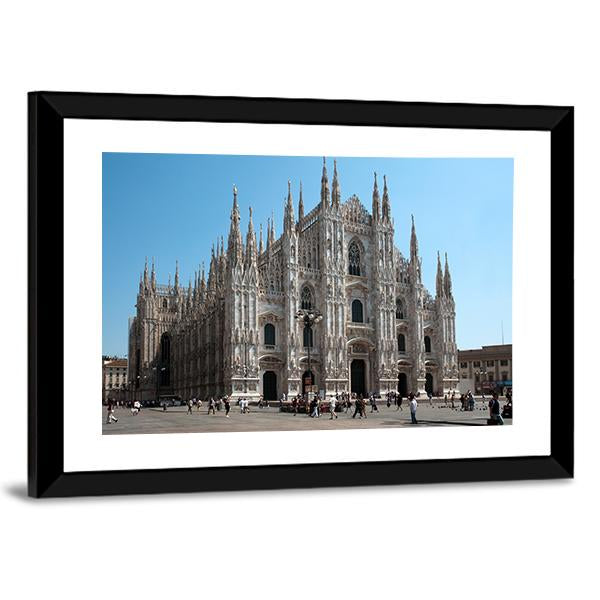 Milan Cathedral Canvas Wall Art-5 Horizontal-Gallery Wrap-22" x 12"-Tiaracle