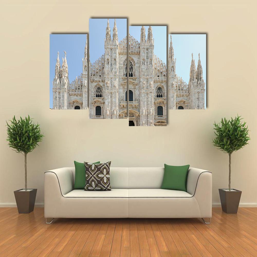 Milan Cathedral Duomo Canvas Wall Art-4 Pop-Gallery Wrap-50" x 32"-Tiaracle
