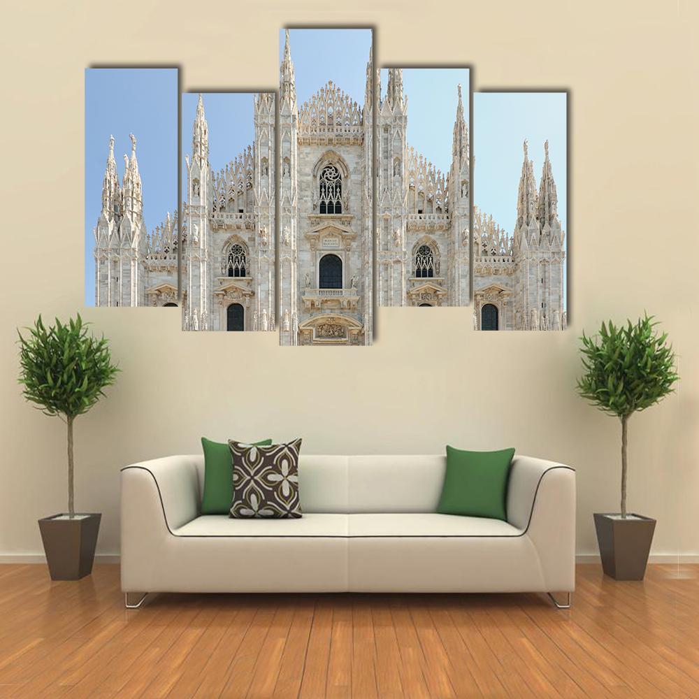 Milan Cathedral Duomo Canvas Wall Art-5 Pop-Gallery Wrap-47" x 32"-Tiaracle