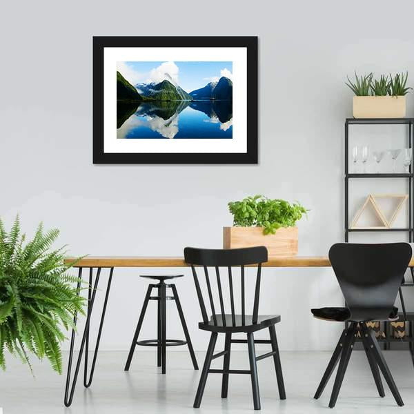 Milford Sound New Zealand Canvas Wall Art-3 Horizontal-Gallery Wrap-25" x 16"-Tiaracle