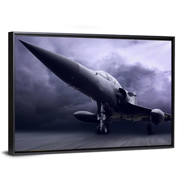 Military Airplane Canvas Wall Art-5 Horizontal-Gallery Wrap-22" x 12"-Tiaracle