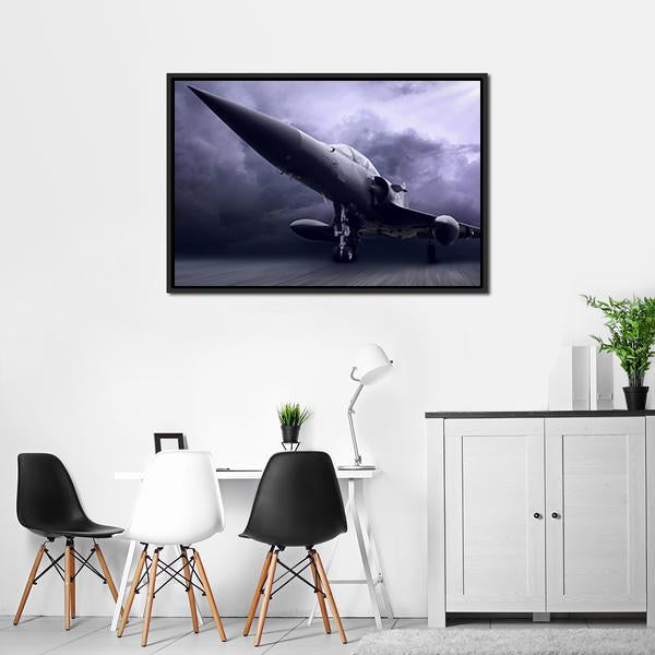 Military Airplane Canvas Wall Art-5 Horizontal-Gallery Wrap-22" x 12"-Tiaracle