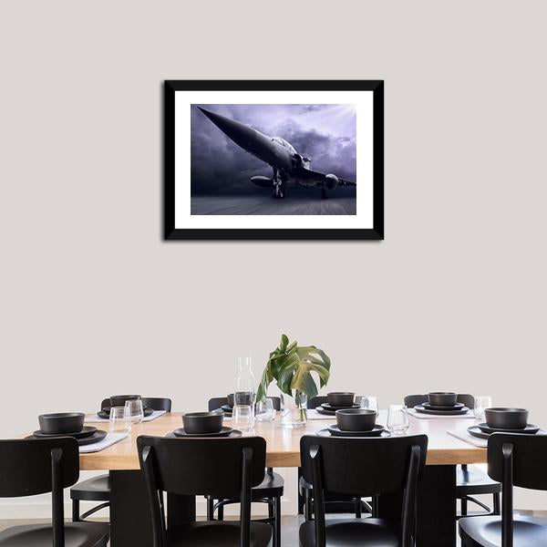 Military Airplane Canvas Wall Art-5 Horizontal-Gallery Wrap-22" x 12"-Tiaracle