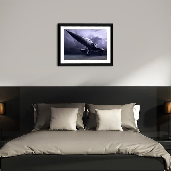 Military Airplane Canvas Wall Art-5 Horizontal-Gallery Wrap-22" x 12"-Tiaracle