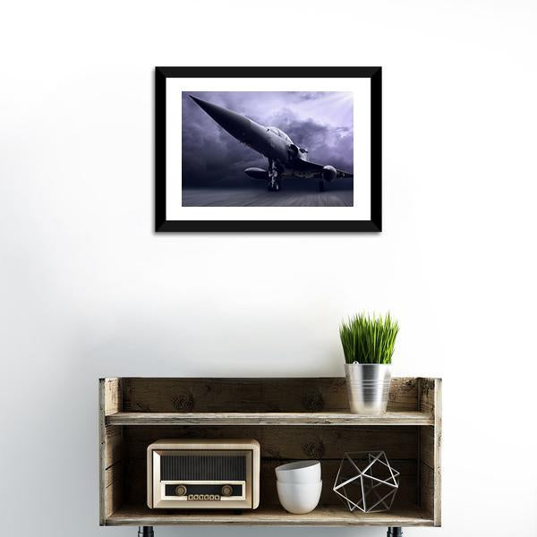 Military Airplane Canvas Wall Art-1 Piece-Framed Print-20" x 16"-Tiaracle