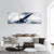 Military Airplane Taking Off Panoramic Canvas Wall Art-3 Piece-25" x 08"-Tiaracle