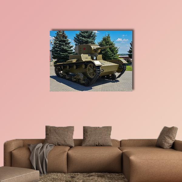 Tank Exhibition Russia Canvas Wall Art-1 Piece-Gallery Wrap-48" x 32"-Tiaracle