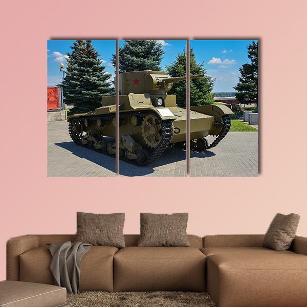 Tank Exhibition Russia Canvas Wall Art-3 Horizontal-Gallery Wrap-37" x 24"-Tiaracle
