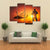 Military Mission At Sunset Canvas Wall Art-4 Pop-Gallery Wrap-50" x 32"-Tiaracle