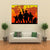 Silhouette Of Military Soldiers Canvas Wall Art-1 Piece-Gallery Wrap-48" x 32"-Tiaracle