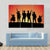 Military Soldiers Silhouettes Canvas Wall Art-4 Pop-Gallery Wrap-50" x 32"-Tiaracle