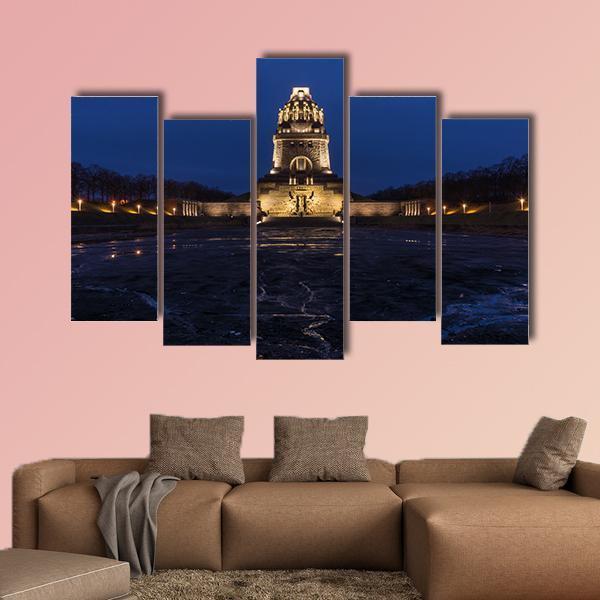 Battle Military Tower Germany Canvas Wall Art-5 Star-Gallery Wrap-62" x 32"-Tiaracle