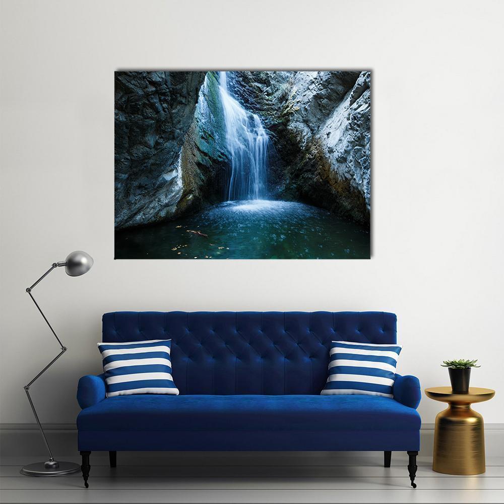 Millomeri Waterfalls Canvas Wall Art-1 Piece-Gallery Wrap-36" x 24"-Tiaracle