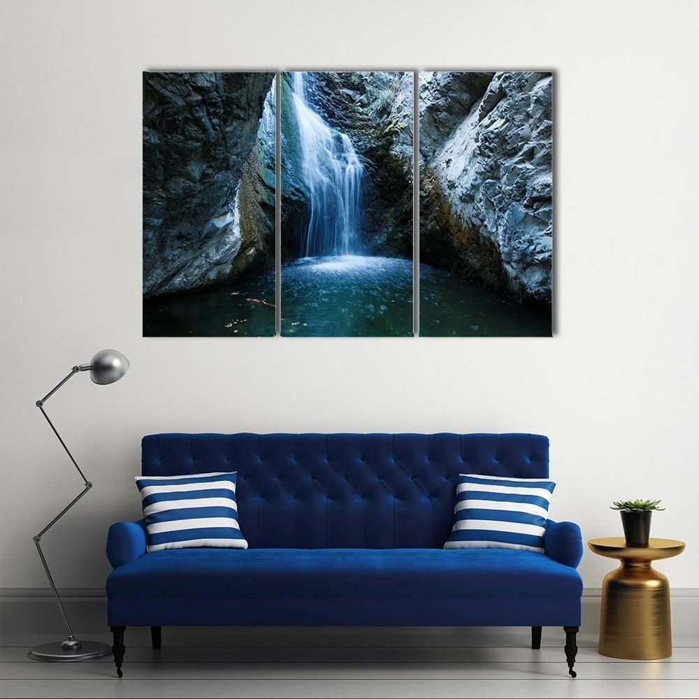 Millomeri Waterfalls Canvas Wall Art-3 Horizontal-Gallery Wrap-37" x 24"-Tiaracle