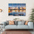 Milwaukee City Skyline Canvas Wall Art-4 Horizontal-Gallery Wrap-34" x 24"-Tiaracle