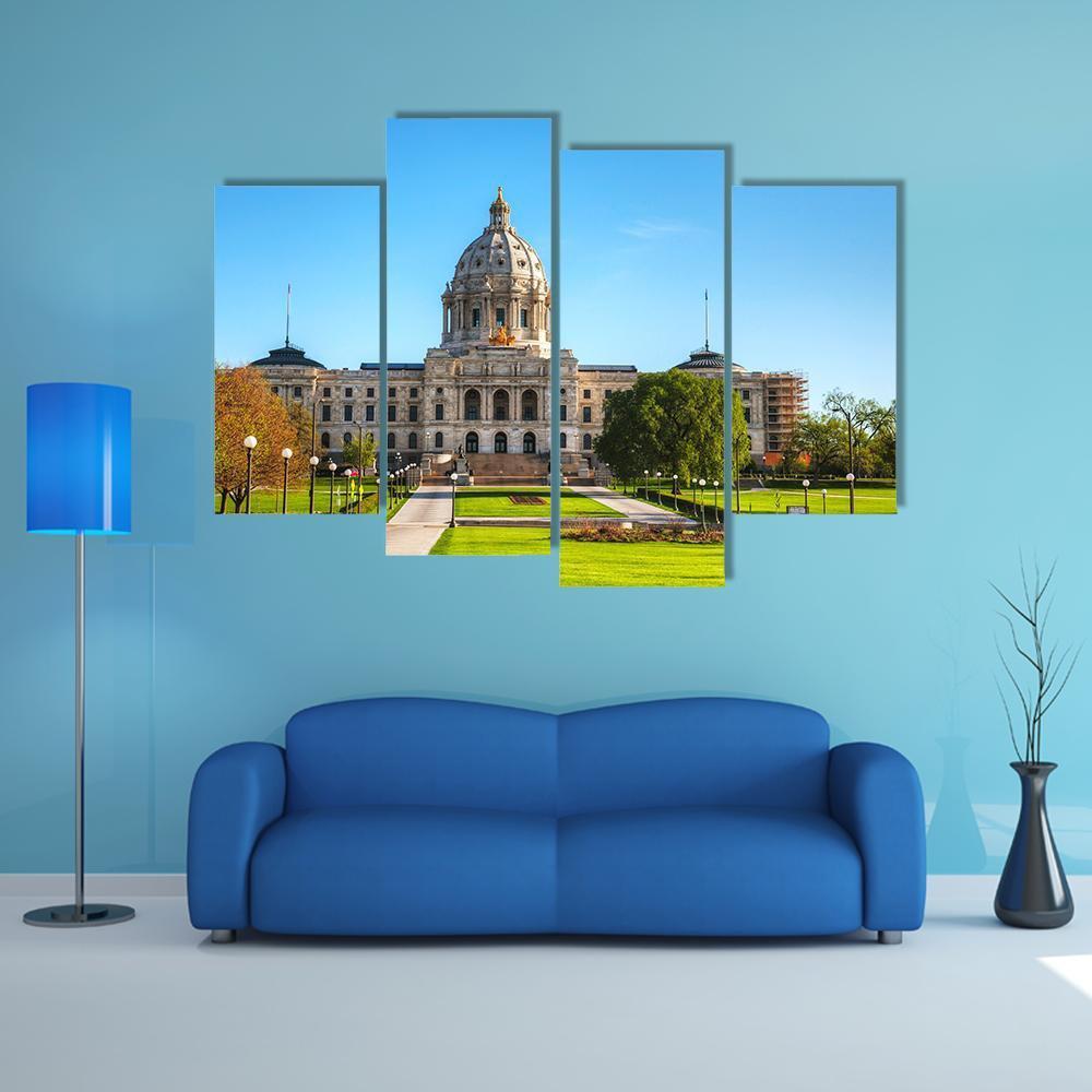 Minnesota Capitol Building Canvas Wall Art-4 Pop-Gallery Wrap-50" x 32"-Tiaracle