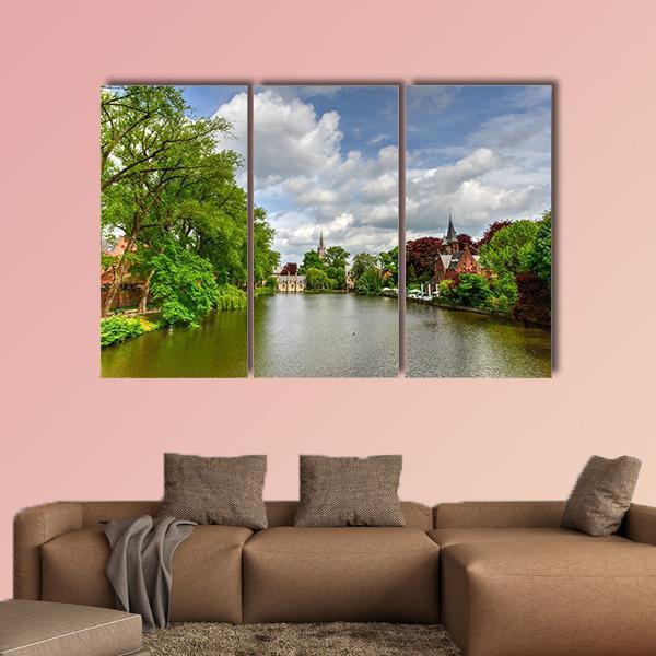 Minnewater Park & Lake Canvas Wall Art-5 Pop-Gallery Wrap-47" x 32"-Tiaracle