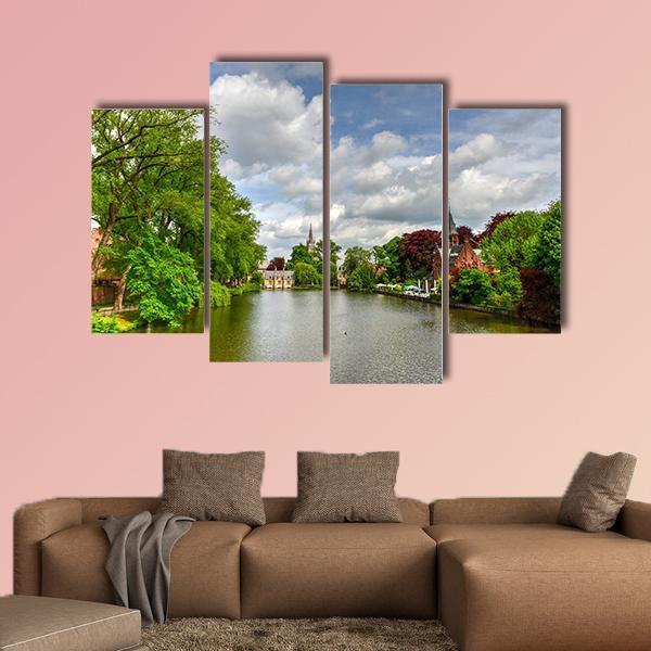 Minnewater Park & Lake Canvas Wall Art-4 Pop-Gallery Wrap-50" x 32"-Tiaracle
