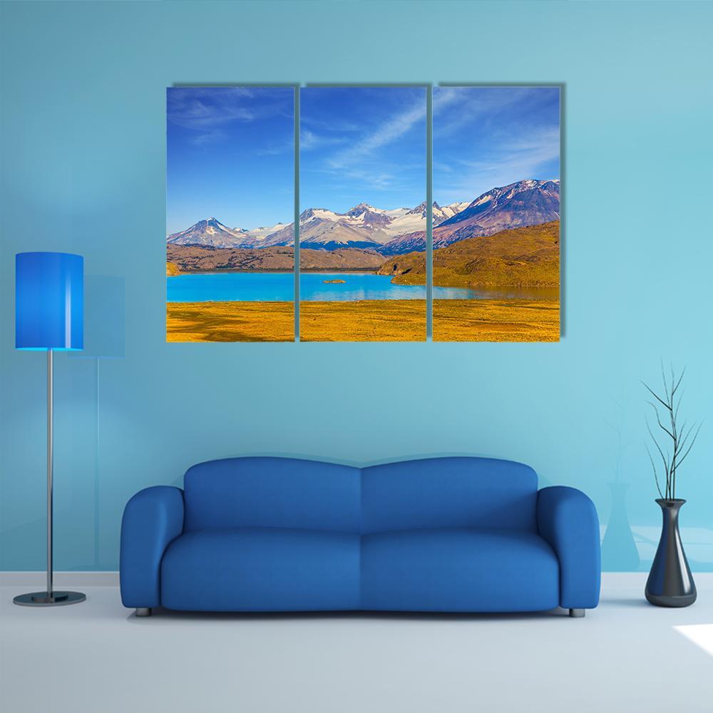 Mirror Lake With Icy Water Canvas Wall Art-3 Horizontal-Gallery Wrap-37" x 24"-Tiaracle