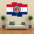 Missouri Flag Canvas Wall Art-4 Pop-Gallery Wrap-50" x 32"-Tiaracle