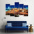 Modern Highways At Night Canvas Wall Art-5 Pop-Gallery Wrap-47" x 32"-Tiaracle